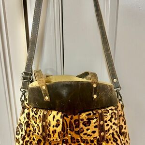 Myra Bag Brown Leopard Print Shoulder Bag